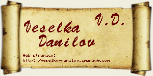 Veselka Danilov vizit kartica